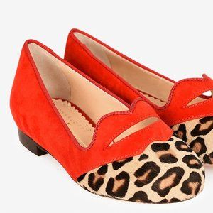 Charlotte Olympia Incy Bisoux Suede Toddler loafer EU 27 (US 10/10.5) New In box